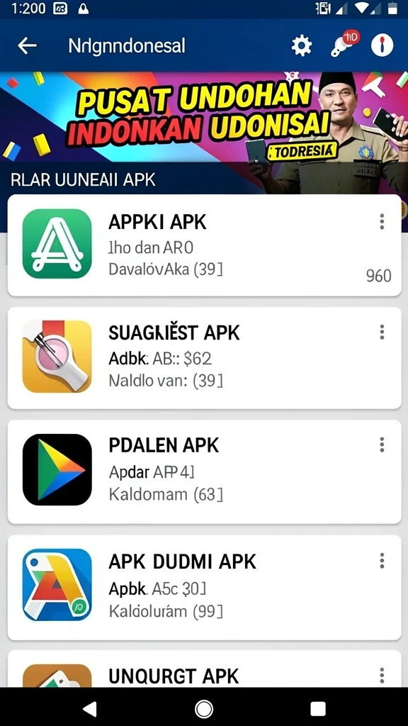 Tampilan uh77 APK Full Version untuk Android